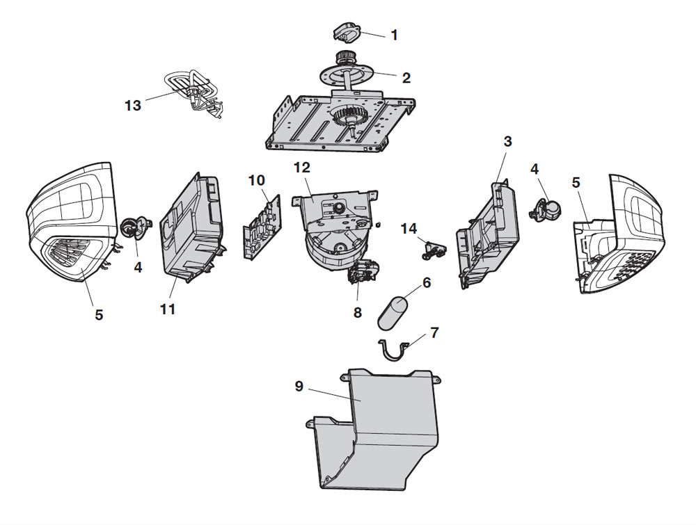 Chamberlain WD832KEV WD832KEVC HD520EVG Replacement Parts